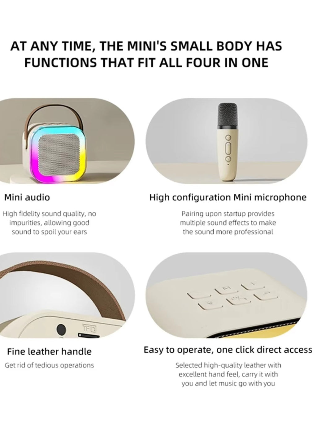 Bluetooth Speaker with Wireless Mic