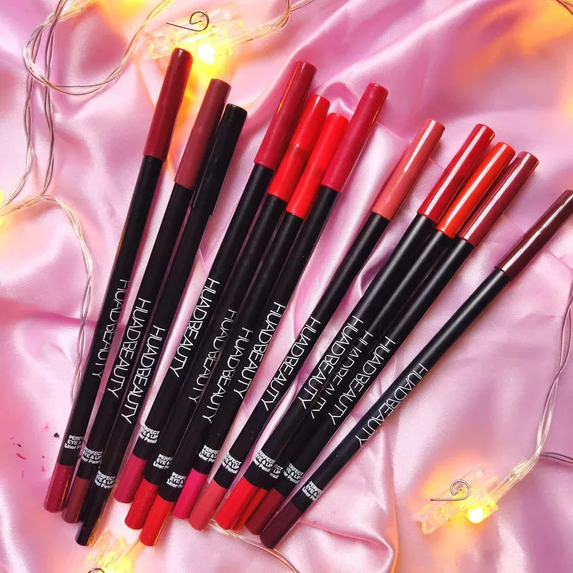12 Huda beauty Lip & Eye pencils