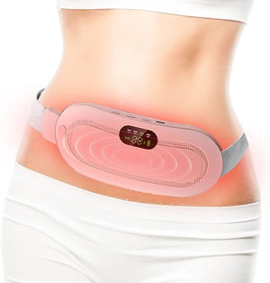 Heating Pad Women Period Pain Cramp Relief Belt | Portable Electric Menstrual Heating Pad With 3 Heat Levels & 4 Massage Modes